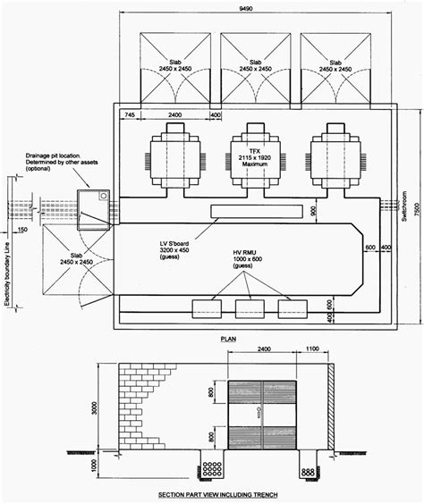 imdoor distribution box height|indoor distribution substation design.